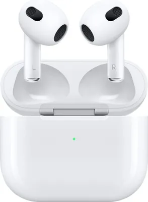 Produktbild von Apple AirPods (3rd generation) AirPods (3. Generation) mit Lightning Ladecase, Kabellos, Anrufe/Musik, Kopfhörer, Weiß