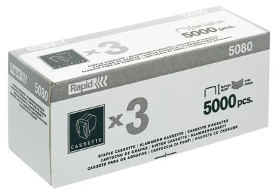Obrázek produktu pro Rapid R5080, 500 svorek, 80 listy, 5080e, 85 mm, 70 mm, 380 g