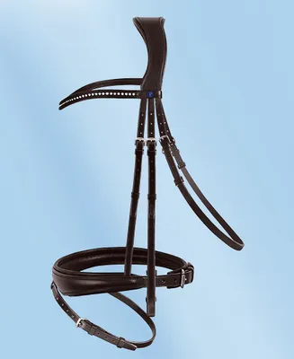 Immagine prodotto di Passier PASSIERBLU Collezione Snaffle Spirit avana marrone anatomico super soft , Colore:Oro, Taglia cavallo:Warmblood