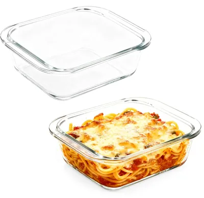 Obrázok produktu pre Sada 2 zapekacích misiek z borosilikátového skla 0.9 L