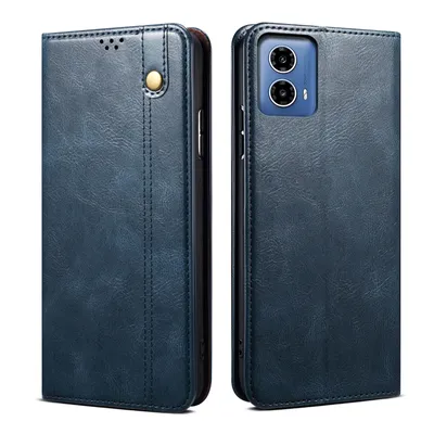 Obrázek produktu pro Pouzdro pro Motorola Moto G85 kožené flip pouzdro peněženka s funkcí stojánku modré