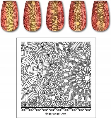 Immagine prodotto di Piastra per timbri Finger Angel Nail Art - A041