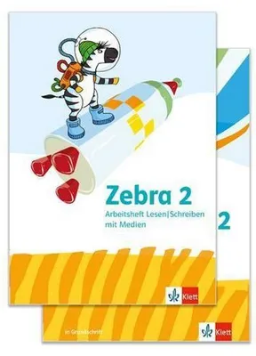 Produktbild von Zebra 2. Paket: Arbeitsheft Sprache in Grundschrift und Arbeitsheft Lesen/Schreiben Klasse 2