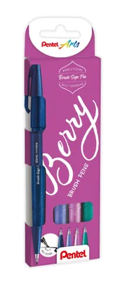 Obrázok produktu pre Sada pier Pentel na kaligrafiu so štetcom