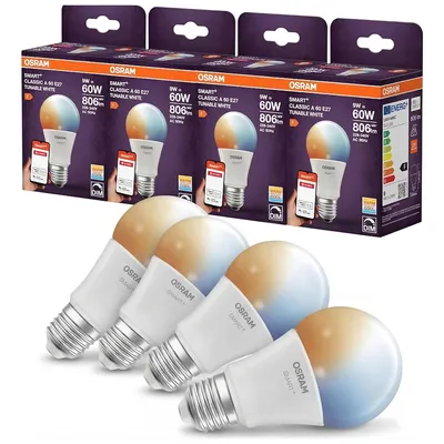 Produktbild von Osram SMART+ A60 E27 9W TW Zigbee – 4er-Pack