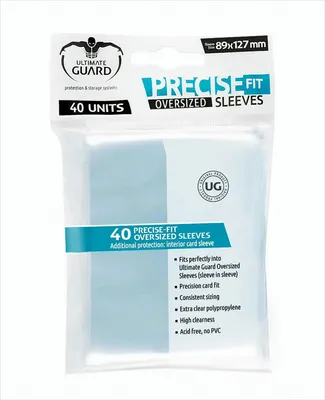 Produktbild von Ultimate Guard Precise-Fit Sleeves Oversized Transparent (40)