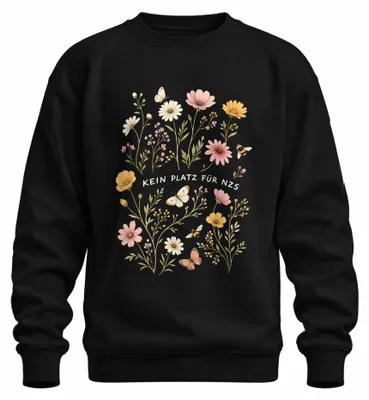 Imagen del producto de Camiseta o sudadera con estampado de flores silvestres NZS, diseño sarcástico, mensaje de tolerancia, color , talla S