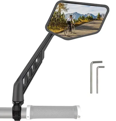 Produktbild von Fahrradspiegel rechts – Lenkerspiegel – Rückspiegel für Fahrrad und E-Bike – 360° verstellbar – für Fahrräder, E-Bikes und Roller – Schwarz