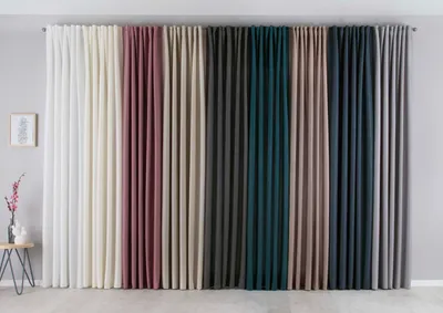 Produktbild von 2er Set Vorhänge Verdeckte Schlaufen Cationic »JENA« HxB 250x300 cm Sand Blickdicht Leinen Optik Gardinen Meliert Gardinenband mit Raffhalter , 2019037-2
