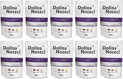Produktbild von Dolina Noteci Premium Nassfutter für Hunde Kaninchen mit Moosbeeren Glutenfrei 10 x 500g