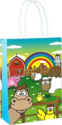 Produktbild von Henbrandt - Nutztiere Papier Partytüten SG29871 (Einheitsgröße) (Bunt)