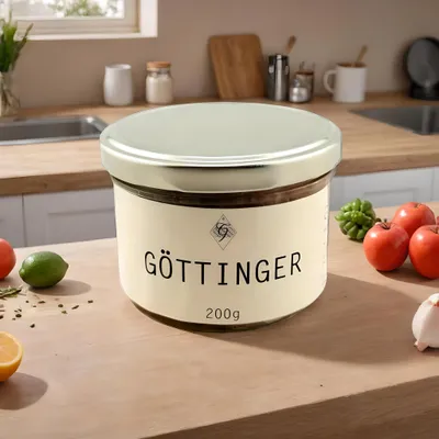 Produktbild von Göttinger im Glas – Metzgerei Guber – herzhaft & würzig – mit Rum & Senfgewürz