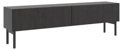 Produktbild von Selsey Nolie - TV-Lowboard 2-türig, Holzoptik Esche Schwarz, 175 cm
