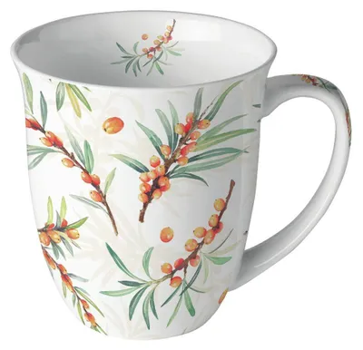 Produktbild von Porzellan-Becher 0,4 L - Sea buckthorn