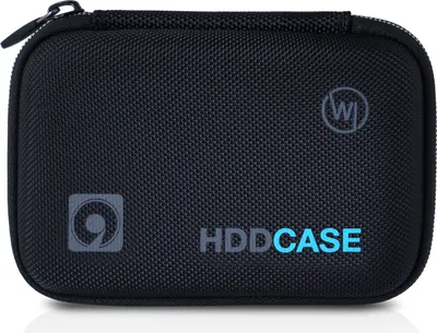 Produktbild von Wicked Chili 2,5" HDD Case, Festplattentasche kompatibel mit WD Elements Portable, Canvio Ready, Intenso Memory Case, WD My Passport (m/Kabelfach, Innenmaß: 13,5 x 8,5 x 4 cm) schwarz
