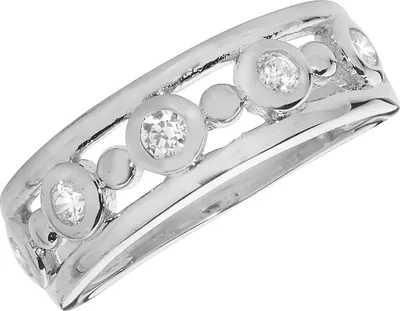 Produktbild von Raffinierter 925 Sterling Silber Damen - Ring mit Zirkonia, 60 (19.1); TRS22362RSS