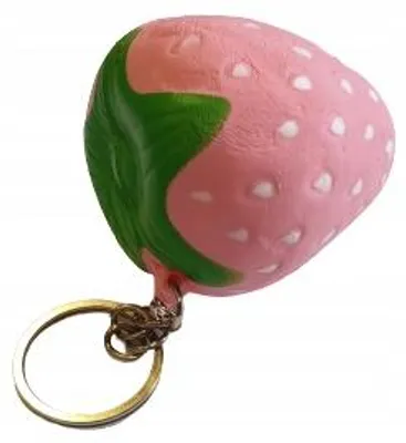 Produktbild von Adar Squishy Stressball Erdbeere Schlüsselanhänger