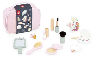 Immagine prodotto di Janod, valigetta da trucco a forma di unicorno, giocattolo educativo, giocattolo educativo, rosa, per bambini, rosa, taglia unica