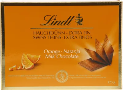 Produktbild von Lindt Schokolade wird orange 125 Gramm
