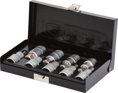 Obrázok produktu pre KS Tools 911.1321, Súprava zásuvky, 1/2", Metrický, 1 hlava/hlavy, 4,5,6,7,8,10,12,14,17 mm, Chrómovo-vanádová oceľ