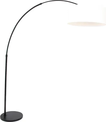Produktbild von Steinhauer - stehlampe - Sparkled Light - schwarz - leinen metall - bogenlampe - E27 - 9899ZW