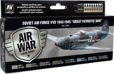 Vallejo Modell Set - Soviet Air Force VVS 1943 to 1945 - 571198 8x17ml