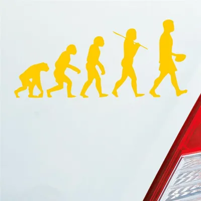 Produktbild von Auto Aufkleber Evolution Football Sport Ball 20x10 cm Gelb Sticker Heckscheibenaufkleber