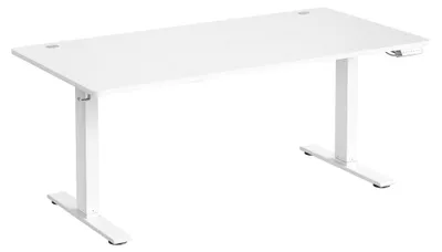 Image de Bureau réglable en hauteur électriquement, avec port USB-C | Blanc | 160x80x72-120 cm