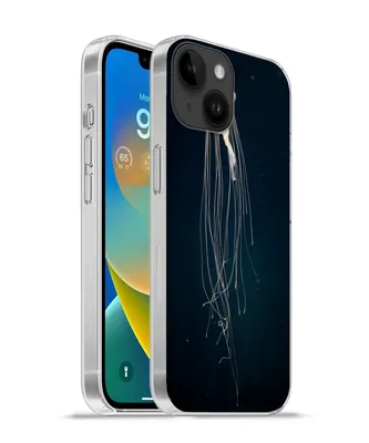 Produktbild von MuchoWow® Handyhülle Schutzhülle Hülle für Apple iPhone 14 - Softcase Qualle - Meerestier - Tentakel Silikon Softcase Handy Hülle - Mobiltelefonhülle