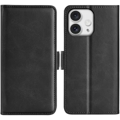 Produktbild von Mobigear Slim Magnet iPhone 16 Pro Hülle Klapphülle Geldbörse - Schwarz