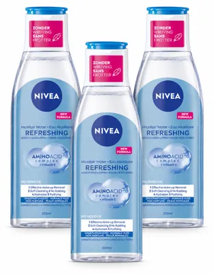 Produktbild von 3 x NIVEA Micellair Reinigingswater Refreshing - 200 ml - Vorteilspackung - 3 Stücke