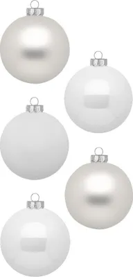 Produktbild von Weihnachtskugeln Glas 3cm 24 Stück - Just White