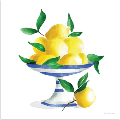 Produktbild von ARTland Wandbild Alu für Innen & Outdoor Spanish Lemons II Größe: 30x30 cm