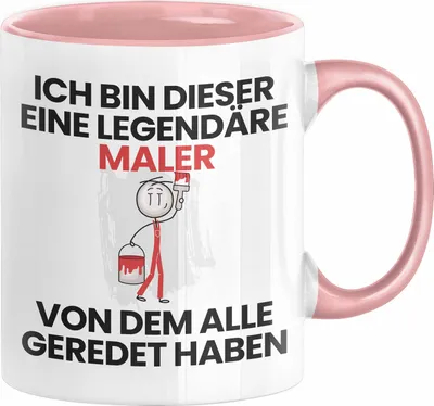 Produktbild von Maler Geschenk Tasse Lustige Geschenkidee Geburtstag für Maler Ich Bin Dieser Legendäre Maler Von Dem Alle Geredet Haben Kaffee-Becher (Rosa)