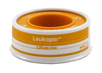Obrázek produktu pro Leukopor, Samolepící Náplast Rolls 1,25cm x 5m, Jednotlivý Kus
