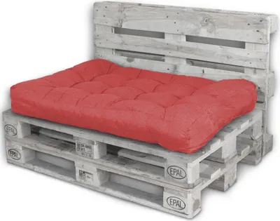 Immagine prodotto di Seduta con cuscino in pallet Lacestone rosso MS-16544