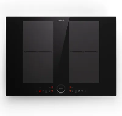 Image de Klarstein Plaque à induction, plaque vitrocéramique, table à induction 7000 W 4 plaques, table à induction intégrée avec écran tactile et minuterie, table de cuisson moderne avec protection contre la surchauffe
