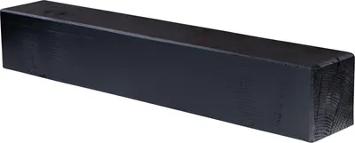 Produktbild von levandeo Wandregal Holz Massiv 60x10cm Schwarz Wandboard Regal Wandboard Balken