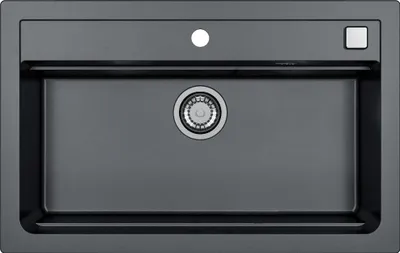 Obrázok produktu pre Granitná Kuchynská Dreza Alveus Atrox 40 79Х50Х19.5 Cm. Čierna