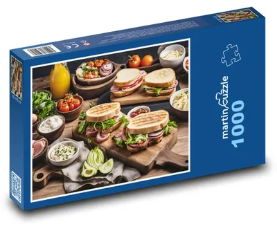 Obrázek produktu pro Puzzle 1000 Čerstvé gurmánské sendviče - martinpuzzle