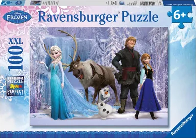 Produktbild von 100 Teile Ravensburger Kinder Puzzle XXL Disney Frozen Reich Schneekönigin 10516