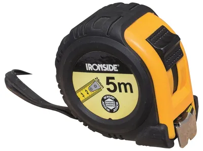 Produktbild von IRONSIDE Rollbandmaß mit Stop 5 m 25mm Band, gummiert