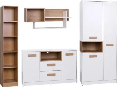 Produktbild von Marmex Grant SET E - Bücherregal, Kommode, Wandregal, Kleiderschrank
