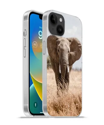 Produktbild von MuchoWow® Handyhülle Schutzhülle Hülle für Apple iPhone 14 Plus - Soft case Elefant - Natur - Tiere - Porträt Silikon Softcase Handy Hülle - Abbildung