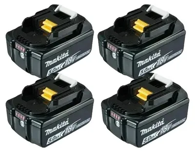 Image de Batteries pour outils électriques, lithium-ion, haute capacité, lot de 4 batteries de 5,0 Ah