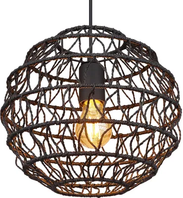 Produktbild von Pendelleuchte, Metall, schwarz, E27, H 120 cm