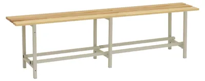 Image de Banc Vestiaire Simonbench Démonté Bois 2000 Mm Gris/bois 475x2000x320 - Simonrack