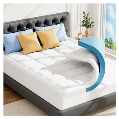 Produktbild von Matratzen Topper 180x200cm H3 Gel Memory Schaum mit waschbarem Bambusfaser Bezug, 7cm Höhe