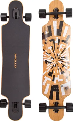 Produktbild von Apollo Longboard "Soul Flex 1" Twin Tip DT Komplettboard 101,6 x 24 cm 8 Lagen Holzdeck (Top & Bottom Bambus)