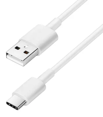Produktbild von USB-A-auf-USB-C-Kabel 2,4 A, Schnellladung, 1 m, Weiß